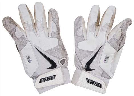 2013 Alex Rodriguez Game Used & Signed Nike Batting Gloves Used For Record Breaking Grand Slam #24 (MLB Authenticated & Rodriguez LOA)	